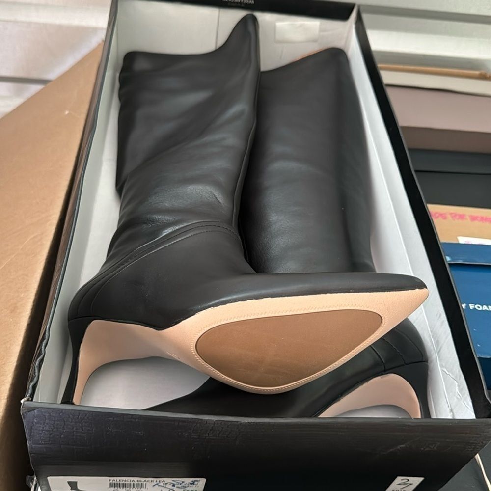 27 Edit Naturalizer Women's Falencia Boot Black Leather (WIDE) - Picture 2 of 8